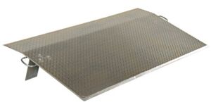 Vestil EH-7230 Aluminum Economizer Dock Plate, 30″ Length, 72″ Usable Width, 1/2″ Plate Thickness, 9,500-lb. Capacity
