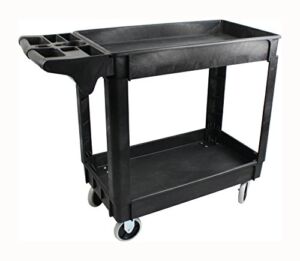 MaxWorks 80855 500-Pound Service Cart With Two Trays 30″X16″