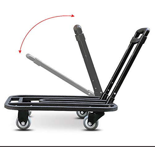 ZSCLLCQ Hand Trucks Large-Capacity Truck 225Kg Shopping Cart Luggage Cart Folding Multi-Function 4 Wheel Warehouse, Farm, Factory Trolleys/B | The Storepaperoomates Retail Market - Fast Affordable Shopping