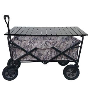 ZSCLLCQ Hand Trucks Outdoor Aluminum Alloy Folding Table, Camping Cart Supporting Table, Stall Trolley Table, Outdoor Fishing Camping Truck, Pet Cart, Househ, Portable Supermarket Trolleys/G