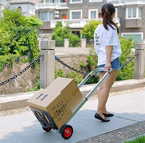 ZSCLLCQ Hand Trucks Trolley/Sack Truck – Multifunctional Folding Aluminum Alloy Sack Car and Dolly for Easy Lifting and Moving Home, Office and Outdoor Trolleys | The Storepaperoomates Retail Market - Fast Affordable Shopping