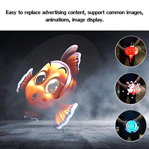 Holographic Projector Fan, 3D Holographic Video Projector 3D Holographic Advertising Machine for Mall/Restaurant/Museum, 224LED Lamp Beads, LED Rotating Imaging, App Control, 110-240V(US) | The Storepaperoomates Retail Market - Fast Affordable Shopping