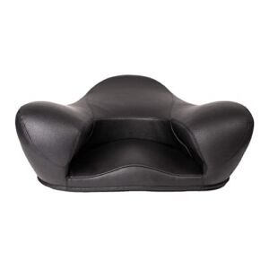 Alexia Meditation Seat – Ergonomically Correct for the Human Physiology Zen Yoga Ergonomic Chairs Foam Cushion Home or Office (Vegan Leather, Black)