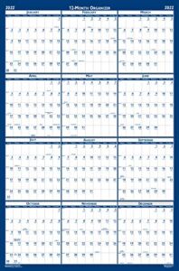 House of Doolittle 2022 Laminated Wall Calendar, Reversible, Horizontal/Vertical, 32 x 48 Inches, January – December (HOD3961-22)