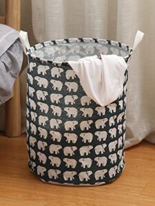 GUOOLM Polar Bear Print Storage Basket (Color : Multi, Size : One-Size)