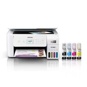 Epson Premium EcoTank 2803 Series All-in-One Color Inkjet Cartridge-Free Supertank Printer I Print Copy Scan I Wireless I Mobile & Voice-Activated Printing I Print Up to 10 ISO ppm I 1.44″ Color LCD