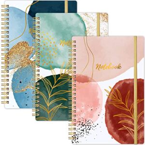 Notebook – 3 Pack A5 Lined Journal Notebooks, 8.3” x 6”, Classic Notebook with Thick Paper, Classic College Ruled Notebooks for Office, School Supplies