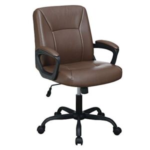 Poundex Lux Office Chair, Brown