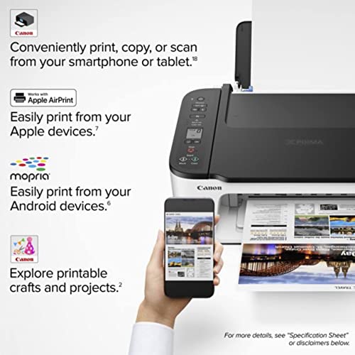 Canon Wireless Inkjet All in One Printer, Print Copy Fax Scan Mobile Printing with LCD Display, USB and WiFi Connection with 6 ft NeeGo Printer Cable | The Storepaperoomates Retail Market - Fast Affordable Shopping