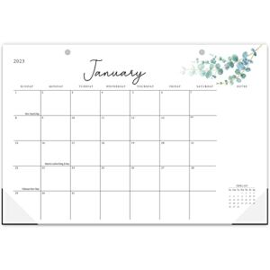 Desk Calendar 2023 – 18 Months from Jan. 2023 to June 2024, 17 x 11-1/2 Inches Desk Monthly Calendar with Large Ruled Blocks for Home School Office Planning and Organizing