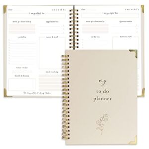 Simplified Daily To Do List Notebook – Easily Organize Your Tasks And Boost Productivity in Style – The Perfect Undated Planner And Office Supplies For Women