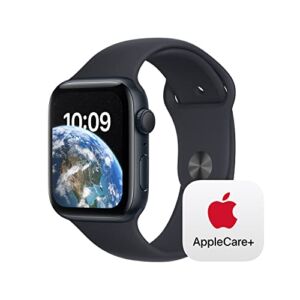 Apple Watch SE GPS 44mm Midnight Aluminium Case with Midnight Sport Band – M/L with AppleCare+ (2 Years)