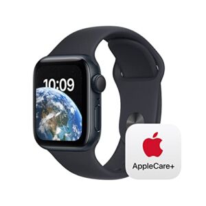 Apple Watch SE GPS 40mm Midnight Aluminum Case with Midnight Sport Band – M/L with AppleCare+ (2 Years)