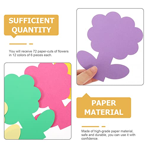 STOBOK 72Pcs Paper Cut Decoration Kids DIY Paper Cutout Paper Classroom Paper Decor | The Storepaperoomates Retail Market - Fast Affordable Shopping