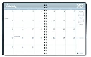 House of Doolittle 2023-2024 Two Year Calendar Planner, Monthly, Black Cover, 8.5 x 11 Inches, January – December (HOD262002-23)