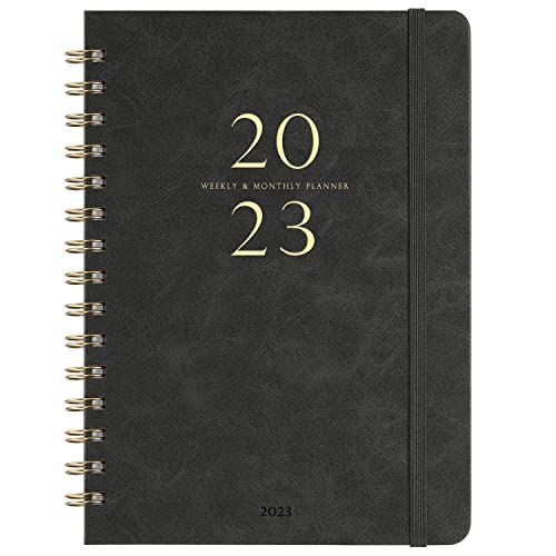 2023 Planner – Weekly & Monthly Planner 2023 with 12 Monthly Tabs, January 2023 – December 2023, 6.3″ x 8.4″, Flexible Hardcover, Thick Paper, Inner Pocket – Grey | The Storepaperoomates Retail Market - Fast Affordable Shopping