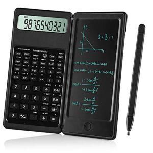 IPepul Scientific Calculators for high-School, 10 Digits Digital with Erasable Writing Board Math Calculator for Middle School & College