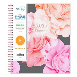 Blue Sky 2023 Monthly Planner, January – December, 8″ x 10″, Frosted Cover, Wirebound, Joselyn (142080)