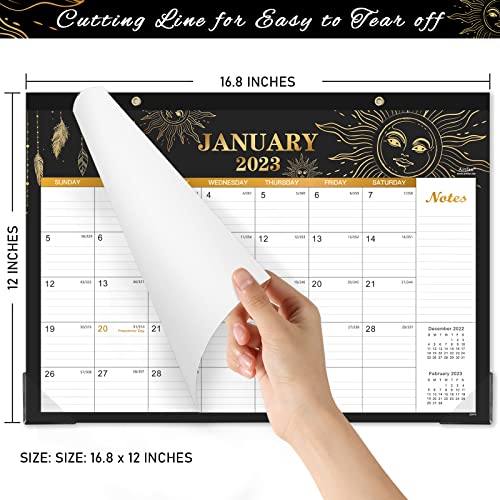2023 Desk Calendar – 18 Monthly Desk/Wall Calendar 2-in-1,16.8″ x 12″, January 2023 – June 2024, Thick Paper with Corner Protectors, Large Ruled Blocks – The Sun | The Storepaperoomates Retail Market - Fast Affordable Shopping