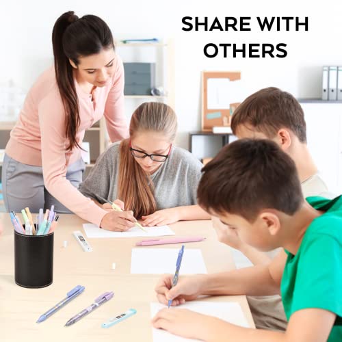 Nicpro 26 PCS Pastel Mechanical Pencil 0.5 mm & 0.7 mm with Bag for School, Cute Mechanical Pencils with 6 Tubes HB Lead Refills, 18 Pcs Eraser Refills For Student Writing, Drawing, Sketching | The Storepaperoomates Retail Market - Fast Affordable Shopping