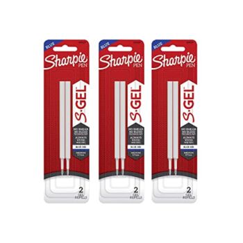 Sharpie S-Gel Gel-Ink Pen Refill, 0.7mm Medium Point, Blue Ink, 6 Refills | The Storepaperoomates Retail Market - Fast Affordable Shopping