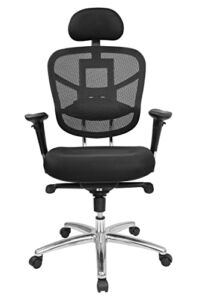WAFTING Office Chair, Ergonomic Desk Chair, High Back Adjustable Computer Chair with Thick Seat Cushion, 3D Adjustable Headrest, Lumbar Support and Armrest，Home Office Desk Chairs (Black)