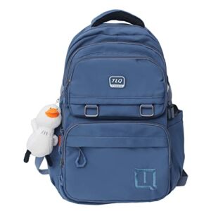 Cute Aesthetic Backpack for Teens Girls Boys College High Middle School Student Lightweight Book Bag Casual Kawaii Daypacks (B-Blue Aesthetic Backpack)