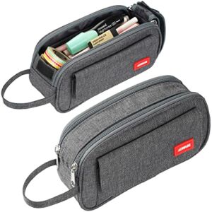 Large Pencil Case Big Capacity Pencil Bag Large Storage Pouch School Supplies,Storage Organizer for Middle High School Office College Students Girl Boy Adult