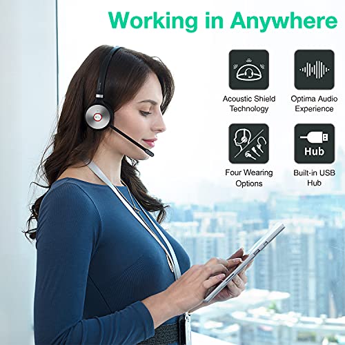 Yealink WH66 Wireless Headset Bluetooth with Microphone DECT Headset for Office VoIP Phone IP Phone with Zoom Teams Certified Workstation for SIP Phone UC Communication | The Storepaperoomates Retail Market - Fast Affordable Shopping