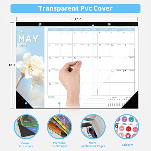 2023 Desk Calendar Wall Calendar 2 in 1, Monthly Desk Calendar 2023 from JAN.2023 to DEC.2023, 12-Month Planner, 12″×17″, Waterproof Cover, Stickers, Hanging Rope, Unique Home/office/School Planners | The Storepaperoomates Retail Market - Fast Affordable Shopping