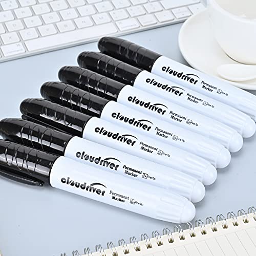 cloudriver Jumbo Size Permanent Markers, Black, 20 Pack, Large Permanent Markers, King Permanent Marker, 0.078″ Bullet Tip, 3 times larger capacity, Works on Plastic,Wood,Stone,Metal and Glass | The Storepaperoomates Retail Market - Fast Affordable Shopping