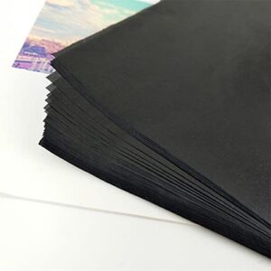 Flsofot Carbon Paper for Tracing – 100Pcs Black Carbon Copy Paper for Hand, Single-Sided A4 Carbon Paper Sheets for Drawing and Copying on Paper, Wood, Metal, Fabric, Canvas & Other Art Surfaces