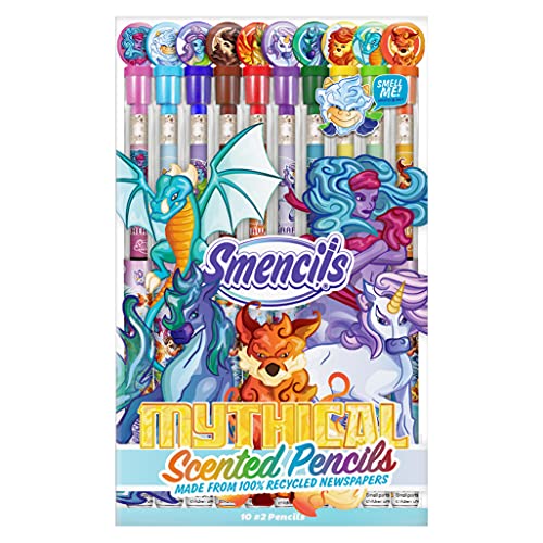 Mythical Smencils – Limited Edition – Gourmet Scented Pencils (Graphite HB #2) with new Black Finish and Multi-layered Paper Construction, 10 Count – Gifts for Kids, Classroom Rewards | The Storepaperoomates Retail Market - Fast Affordable Shopping