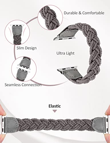 Minyee Compatible with Apple Watch Bands Braided 49mm(Ultra) 45mm 44mm 42mm, Solo Loop Stretchy Designer Cute Women Elastic Woven Replacement Bracelet Accessories for iWatch Series SE/8/7/6/5/4/3/2/1 | The Storepaperoomates Retail Market - Fast Affordable Shopping