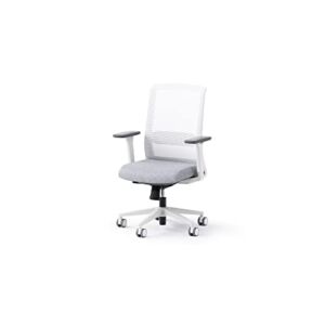 ERGOBOND Santana Mesh Home Office Chair, Ergonomic Task Chair, Adjustable Desk Chair with 4D Adjustment and Lumbar Support (Dove White)