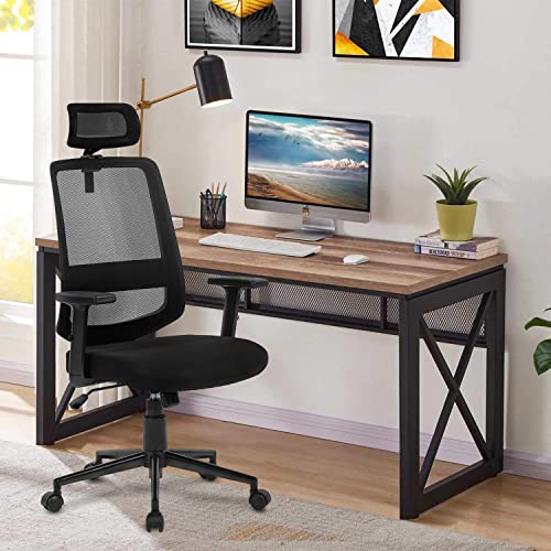 Kasorix Ergonomic Home Office Mesh Chair Computer Desk Chair with Adjustable Headrest (916-black) | The Storepaperoomates Retail Market - Fast Affordable Shopping