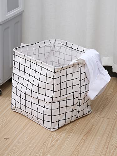 NP 1pc Plaid Print Clothing Storage Box (Color : White, Size : One-Size) | The Storepaperoomates Retail Market - Fast Affordable Shopping