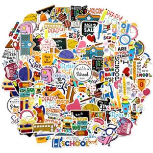 200 Pcs Back to School Stickers for Students Science Scrapbook Stickers for Kids Laptop Water Bottles Teacher Stickers Waterproof Stickers School Supplies Classroom Decorations DIY Craft(School Style)