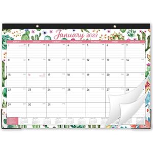 Desk Calendar 2023 – Calendar 2023-2024 from January 2023 – June 2024,18 Months Monthly Desk Calendar, 17″ x 12″, Desk Pad, Large Ruled Blocks, To-do List & Notes, Best Desk Calendar for Organizing