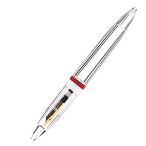 MAKAA 0.5mm Nib with Eyedropper High Capacity Transparent Pens Office School Supplies for Student Writing Gifts Stationery Red