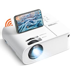 VIMGO Projector, Full HD 1080P 9500Lux Mini Projector, 5G Wireless Synchronized Screen Mirroring Outdoor Projector 250” Display Supported, WiFi Movie Projector Compatible with Phone/TV Stick/PS5