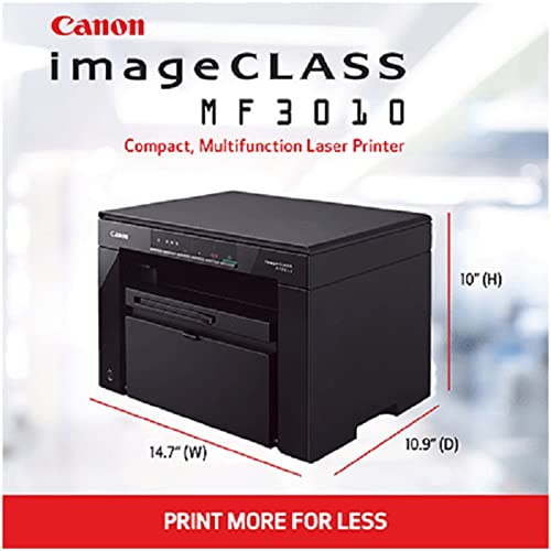 Canon imageCLASS MF3010 VP Wired Monochrome Laser Printer with Scanner, USB Cable Included, Black | The Storepaperoomates Retail Market - Fast Affordable Shopping