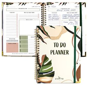 Simplified To Do List Planner Notebook – Easily Organize Your Daily Tasks And Boost Productivity – The Perfect Daily Journal And Undated Office Supplies Checklist For Women