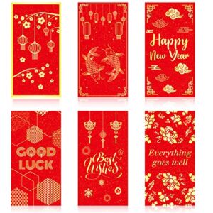Chinese Red Envelope 36 Pack Chinese Red Money Envelopes 2023 New Year Envelopes 3.5 x 6.7” CNY Red Pocket Envelopes Chinese Hongbao for Spring Festival Chinese Lunar New Year Birthday Wedding
