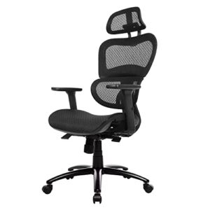 Ergonomic Office Chair Executive Mesh Chair with Lumbar Support Gaming Chair Home Office Chair Computer Chairs, Black