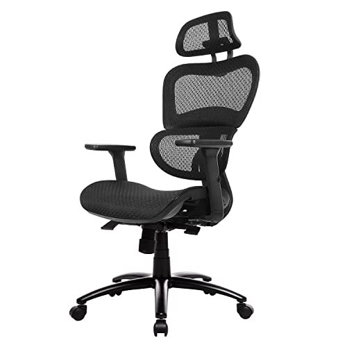 Ergonomic Office Chair Executive Mesh Chair with Lumbar Support Gaming Chair Home Office Chair Computer Chairs, Black | The Storepaperoomates Retail Market - Fast Affordable Shopping