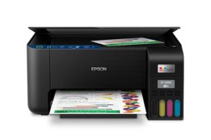 Epson EcoTank ET-2400 Wireless Color All-in-One Cartridge-Free Supertank Printer with Scan, Copy and AirPrint Support – The Ideal Basic Home Printer – Black