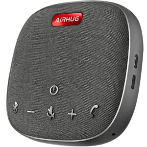 AIRHUG Bluetooth Speakerphone,Conference Speaker with Microphone for Home Office,6 metes HD Voice Pick Up,Advanced Noise Reduction Algorithm,USB-C Plug & Play,Compatible with Zoom,MS Team,Skype,Webex