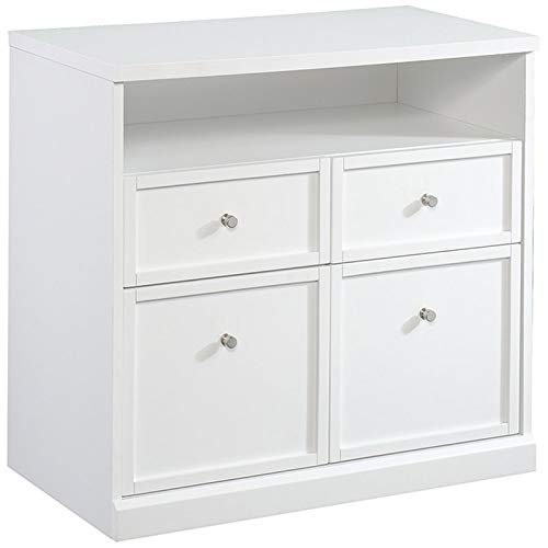 Pemberly Row Contemporary 4 Drawer Storage Cabinet in White | The Storepaperoomates Retail Market - Fast Affordable Shopping
