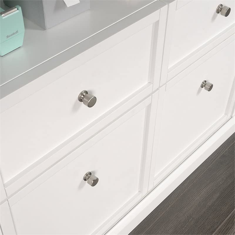 Pemberly Row Contemporary 4 Drawer Storage Cabinet in White | The Storepaperoomates Retail Market - Fast Affordable Shopping